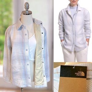 🔥 THE NORTH FACE Valley Twill Utility Button Down Flannel Jacket Coat Parka Siz
